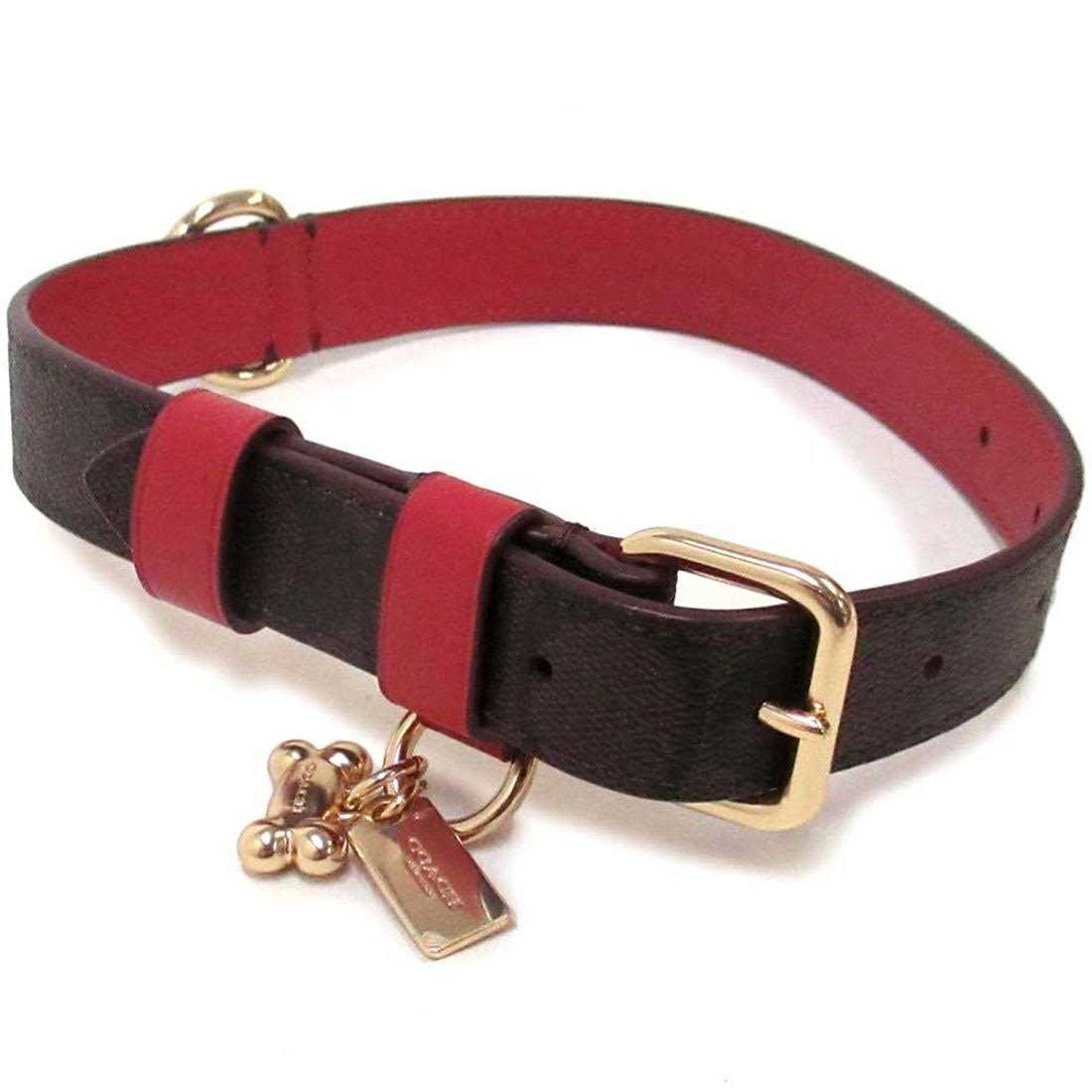 Coach Outlet Boxed Pet Collar In Signature Canvas