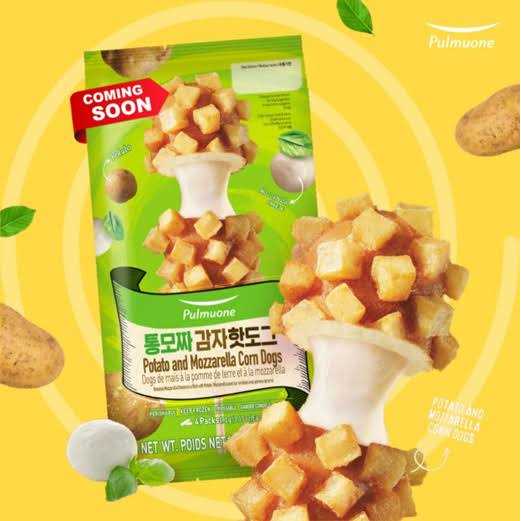 Pulmuone Potato and Mozzarella Corn Dogs