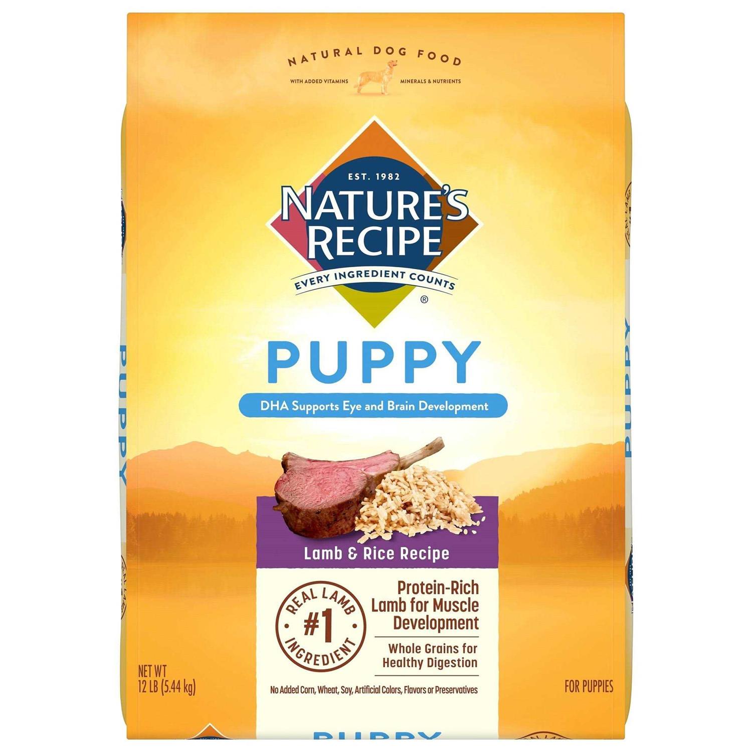 Natures Recipe Puppy Dry Dog Food Lamb & Rice