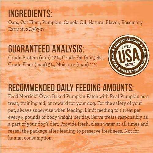 Merrick Oven Baked Pumpkin Patch Dog Treats