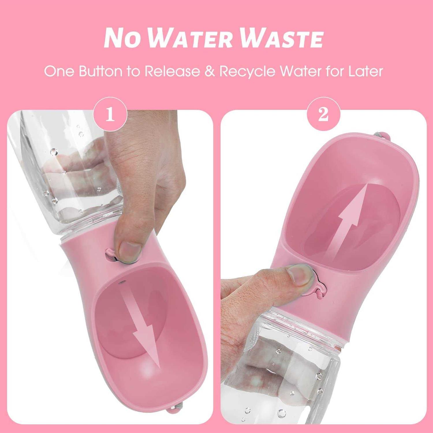 Kalimdor Dog Water Bottle Leak Proof Portable Puppy Water Dispenser with Drinking Feeder for Pets Outdoor Walking