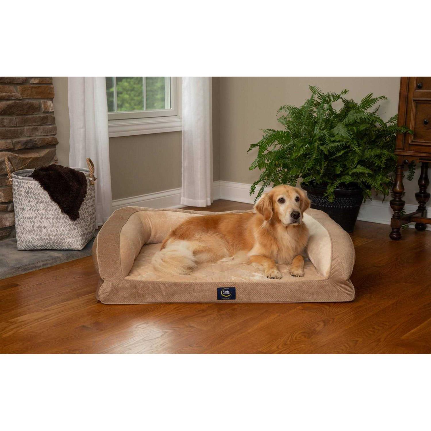 Serta Quilted Couch Cat & Dog Bed