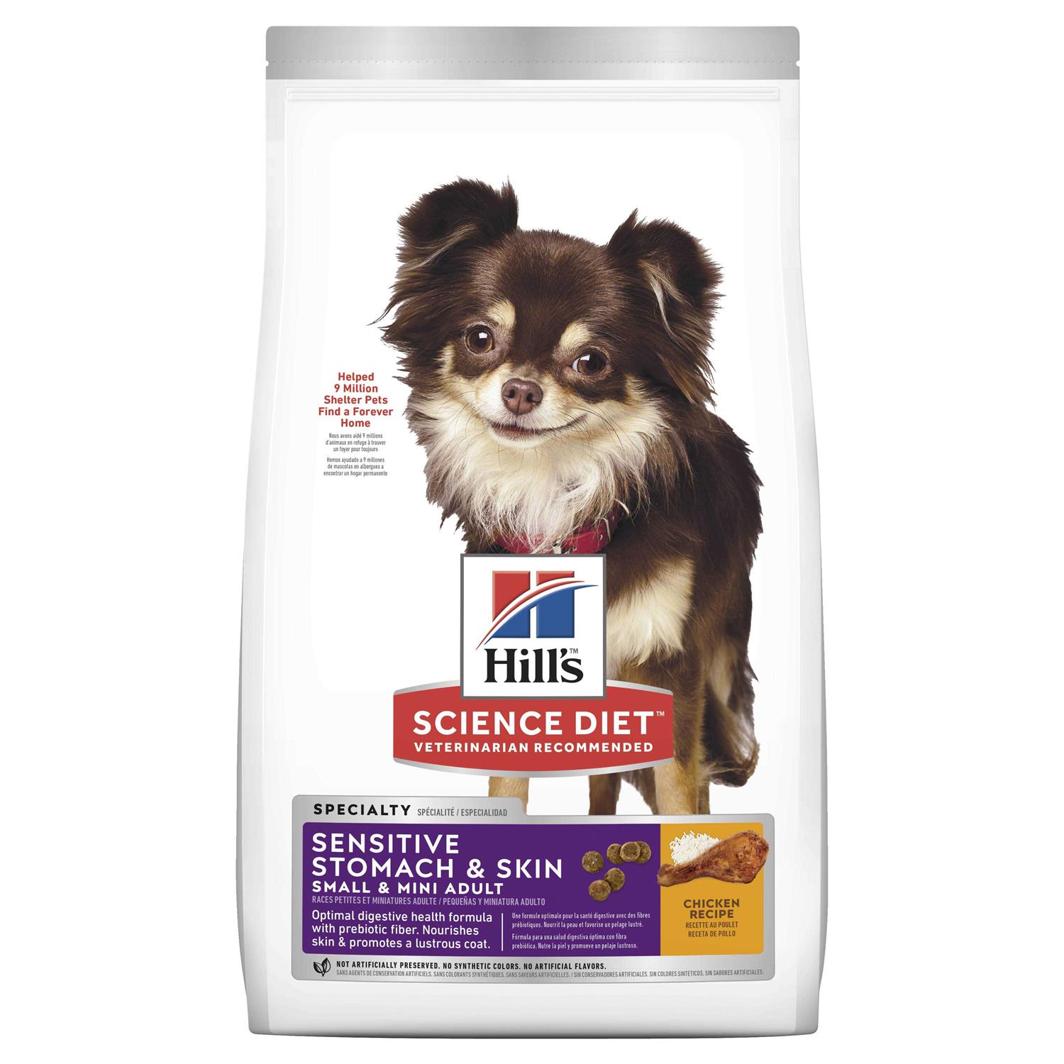 Hill’s Science Diet Adult Sensitive Stomach & Skin Small & Mini Chicken Dry Dog Food