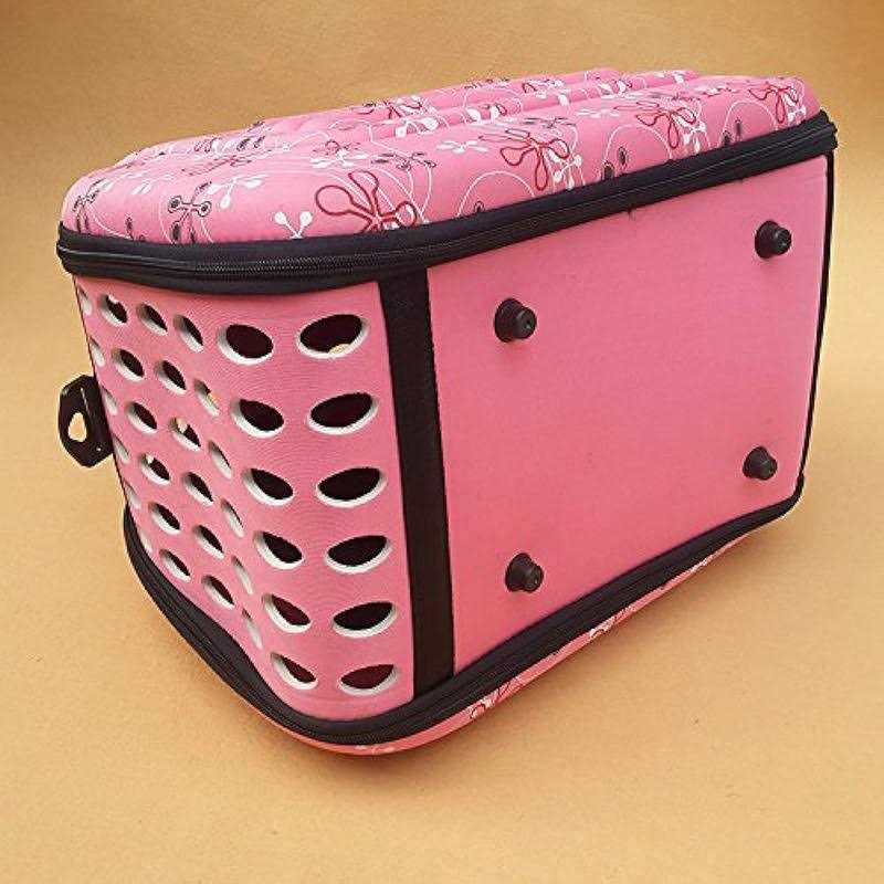 Petall Foldable Pet Dog Carrier Cage Collapsible Travel Kennel Portable Pet Carrier Outdoor Shoulder Bag for Puppy Dog Cat