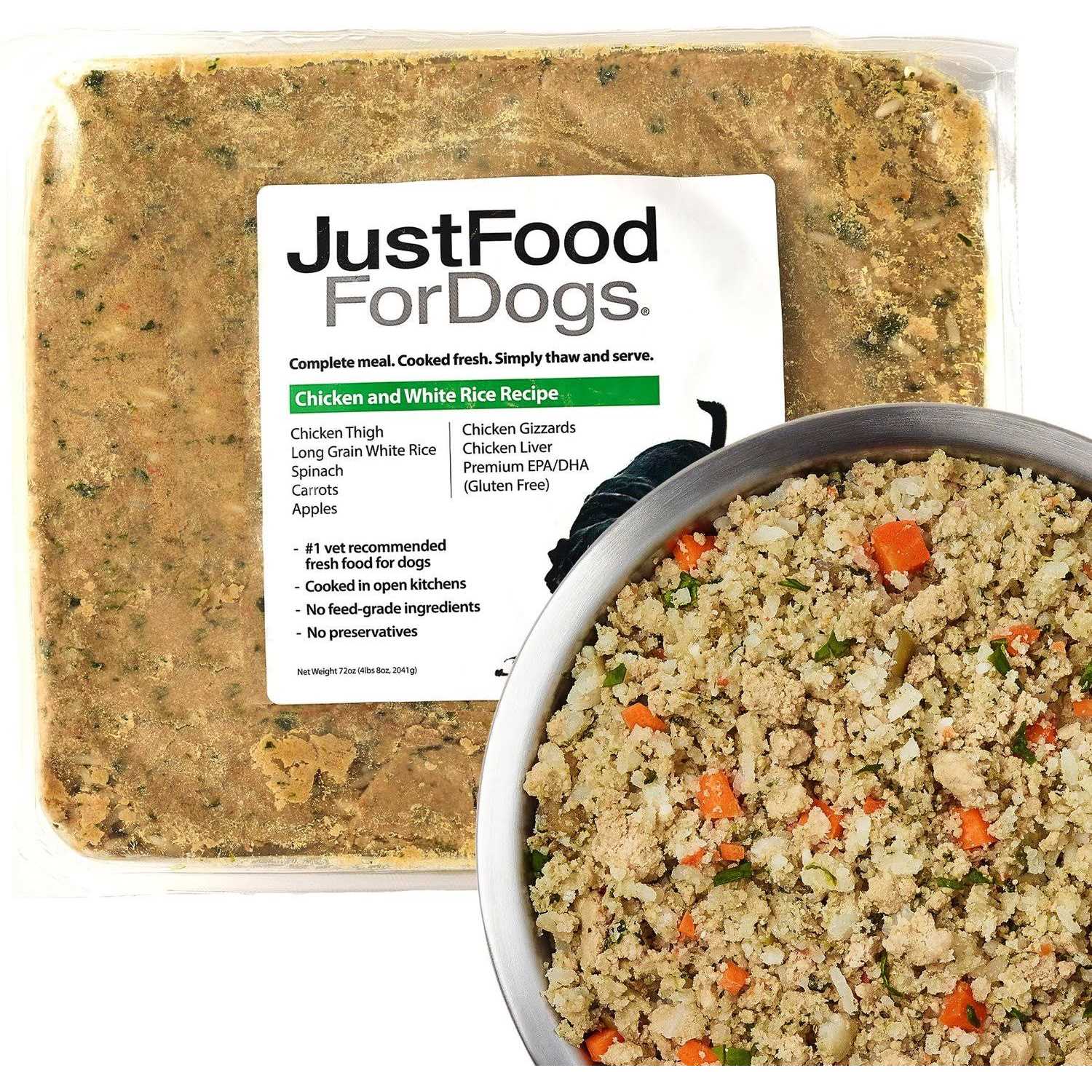 JustFoodForDogs Daily Diets Rice Frozen Dog Food