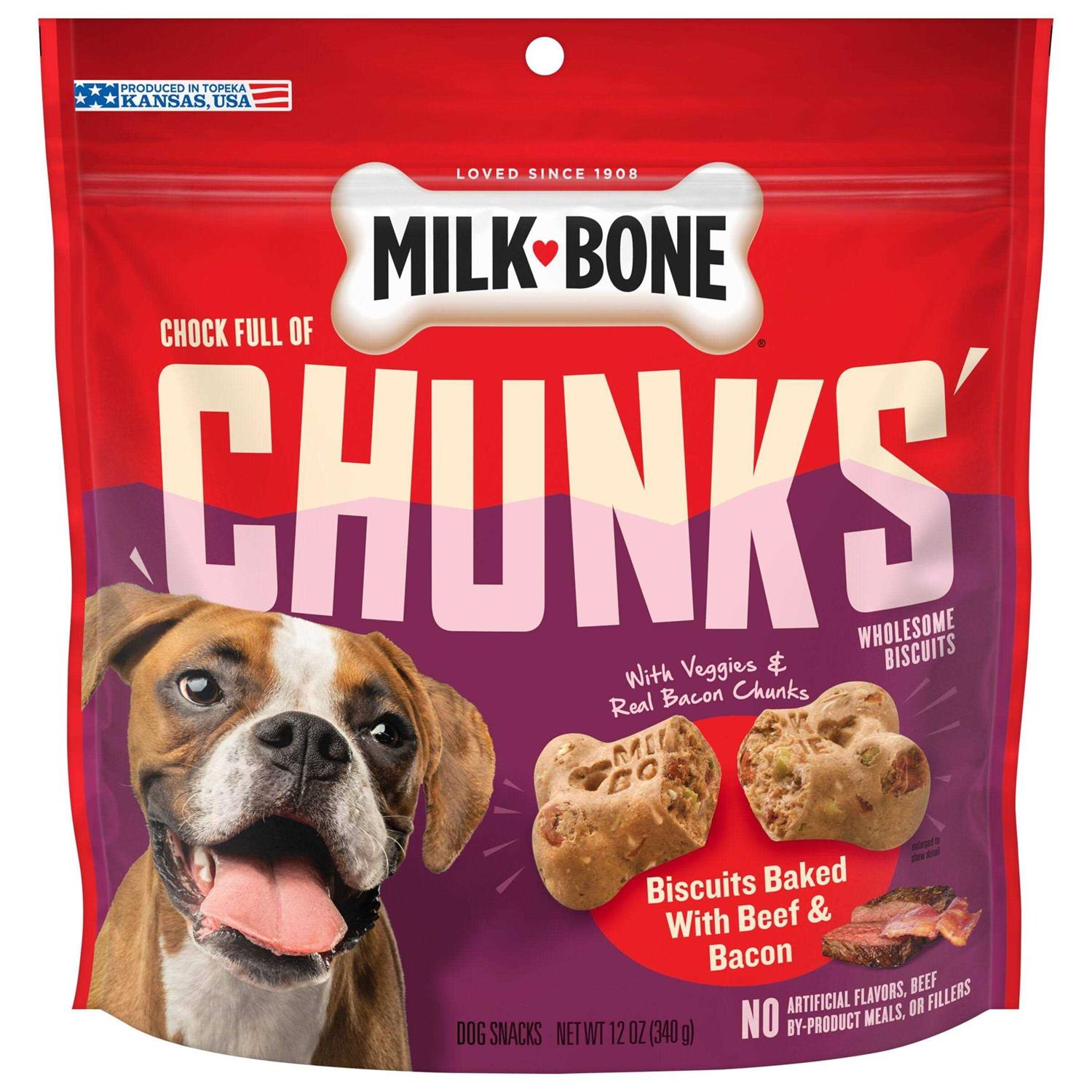 Milk-Bone Chock Full of Chunks Bacon Dog Treats