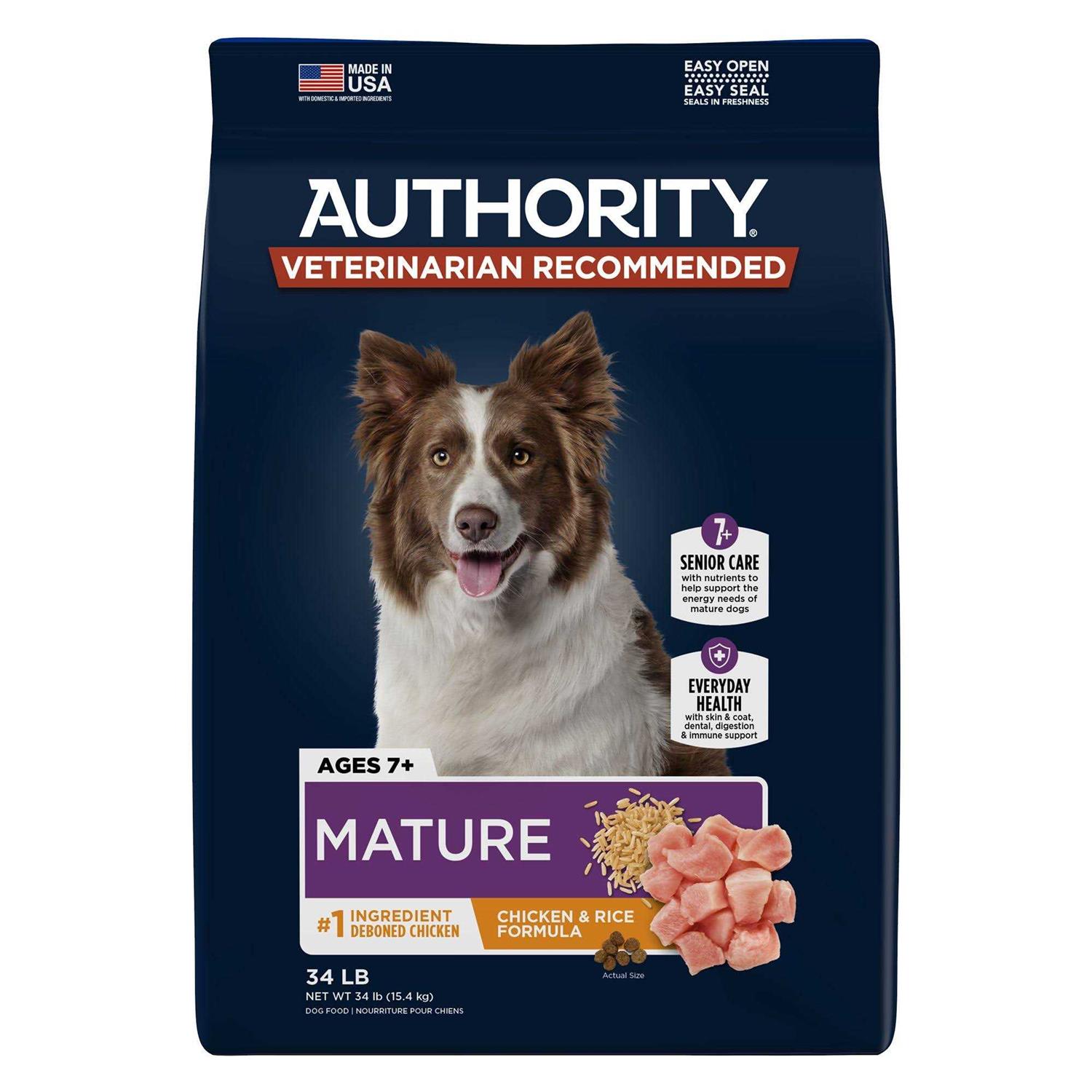 Authority Chicken Rice Formula Senior Dry Dog Food