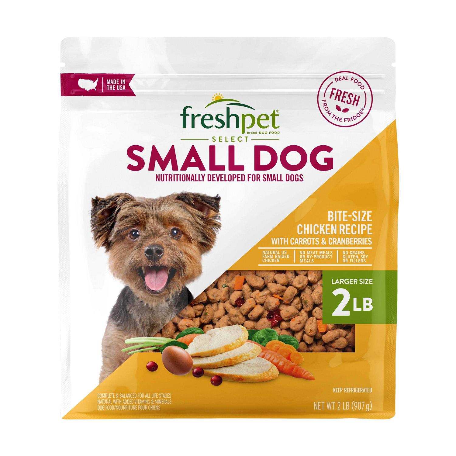 Freshpet Select Small Dog Bite Sized Chicken Recipe Dog Food
