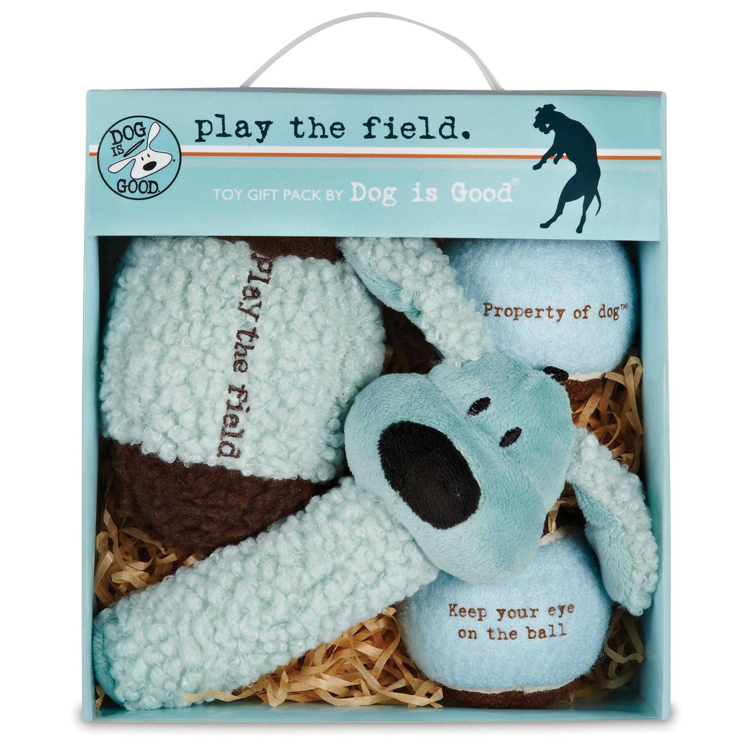Dog Is Good Play The Field 4-Piece Dog Toy Gift Packs