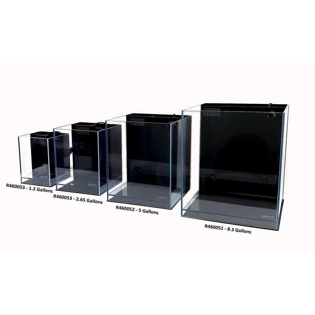 Lifegard Aquatics Ultra Low Iron Glass Aquarium with Filter