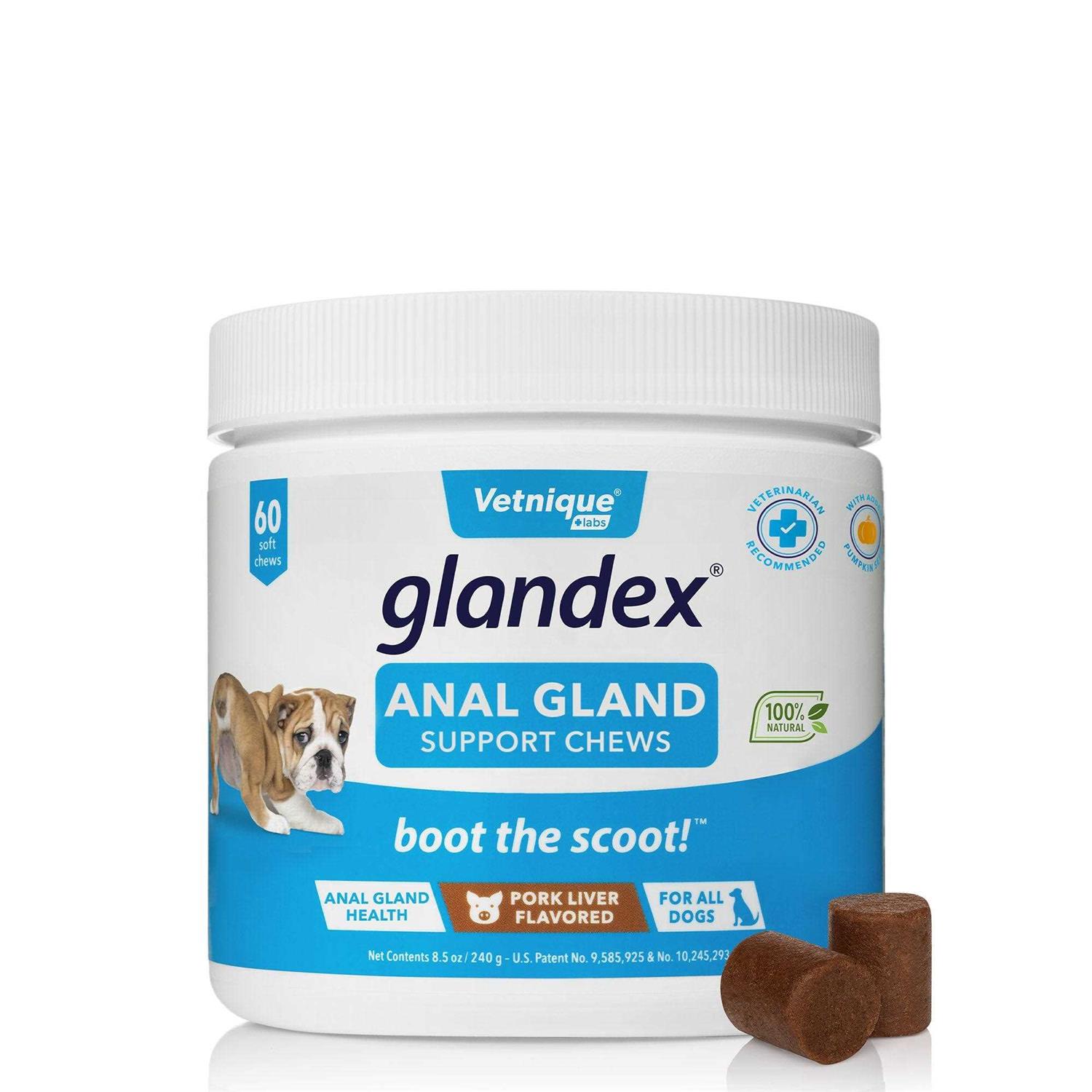Glandex Anal Gland Soft Chews Supplement for Dogs