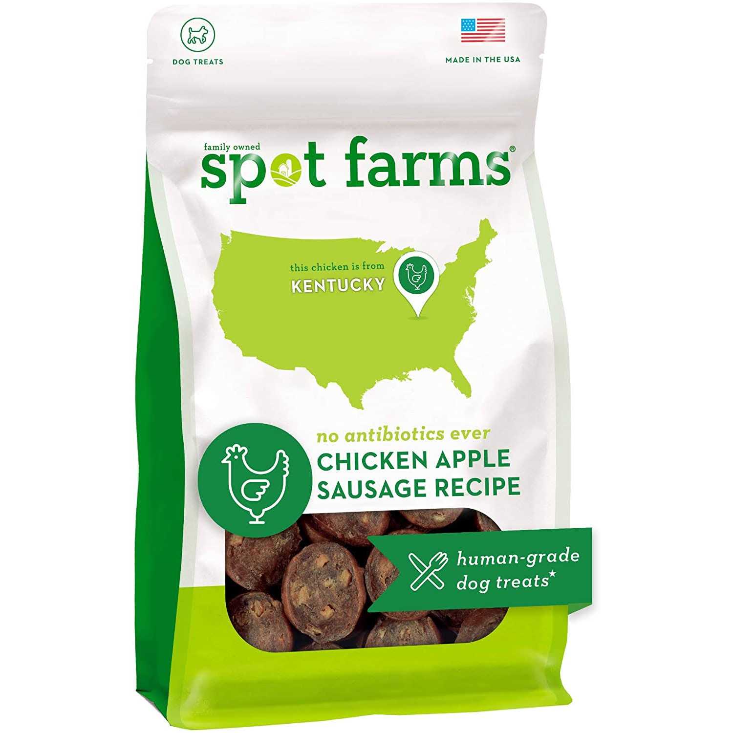 Spot Farms Chicken Apple Sausage Dog Treats
