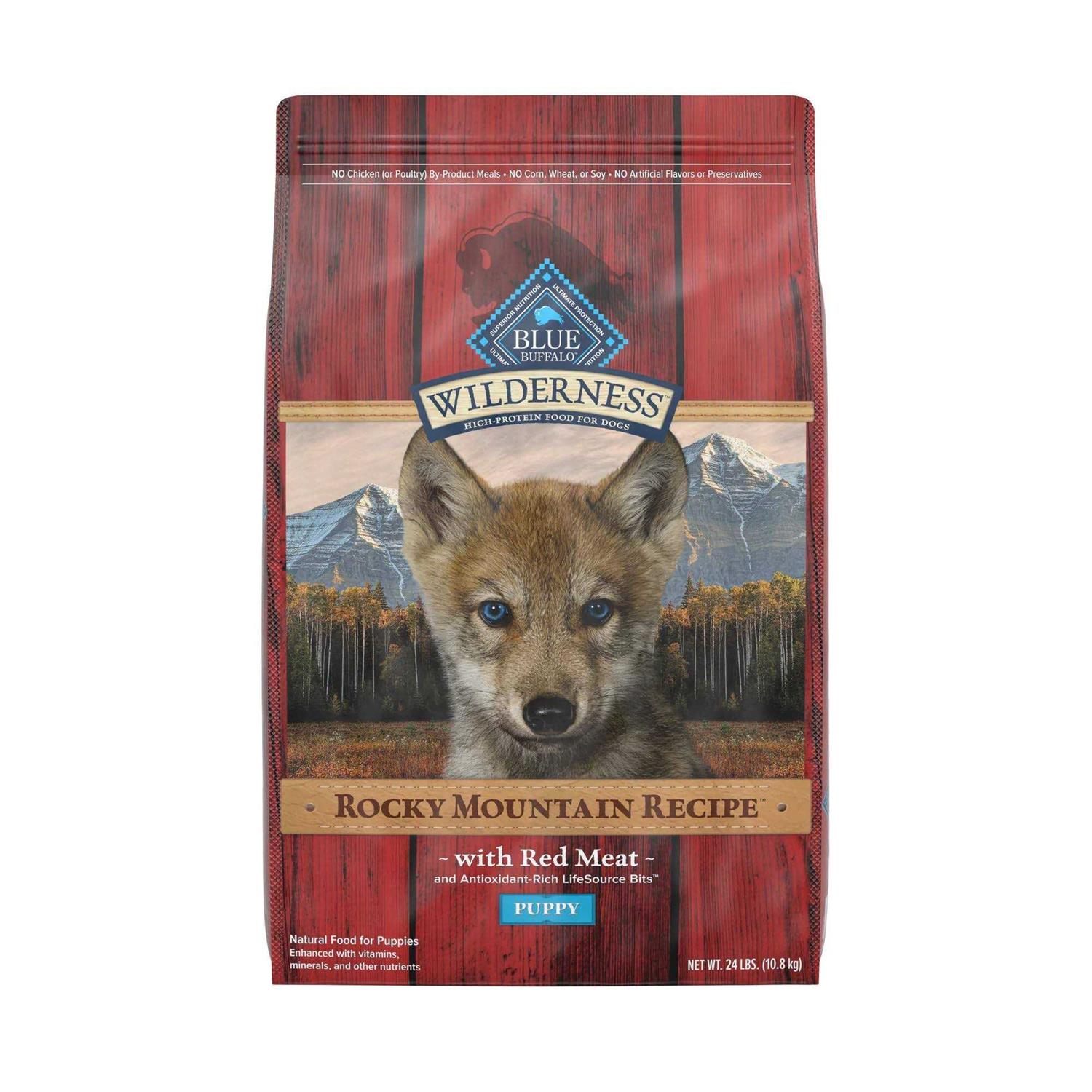 Blue Buffalo Wilderness Rocky Mountain Recipe High Protein Puppy Dry Dog Food