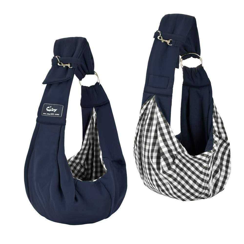 Cuby Dog and Cat Sling Carrier Hands Free Reversible Pet Papoose Bag Soft Pouch and Tote Design Suitable for Puppy