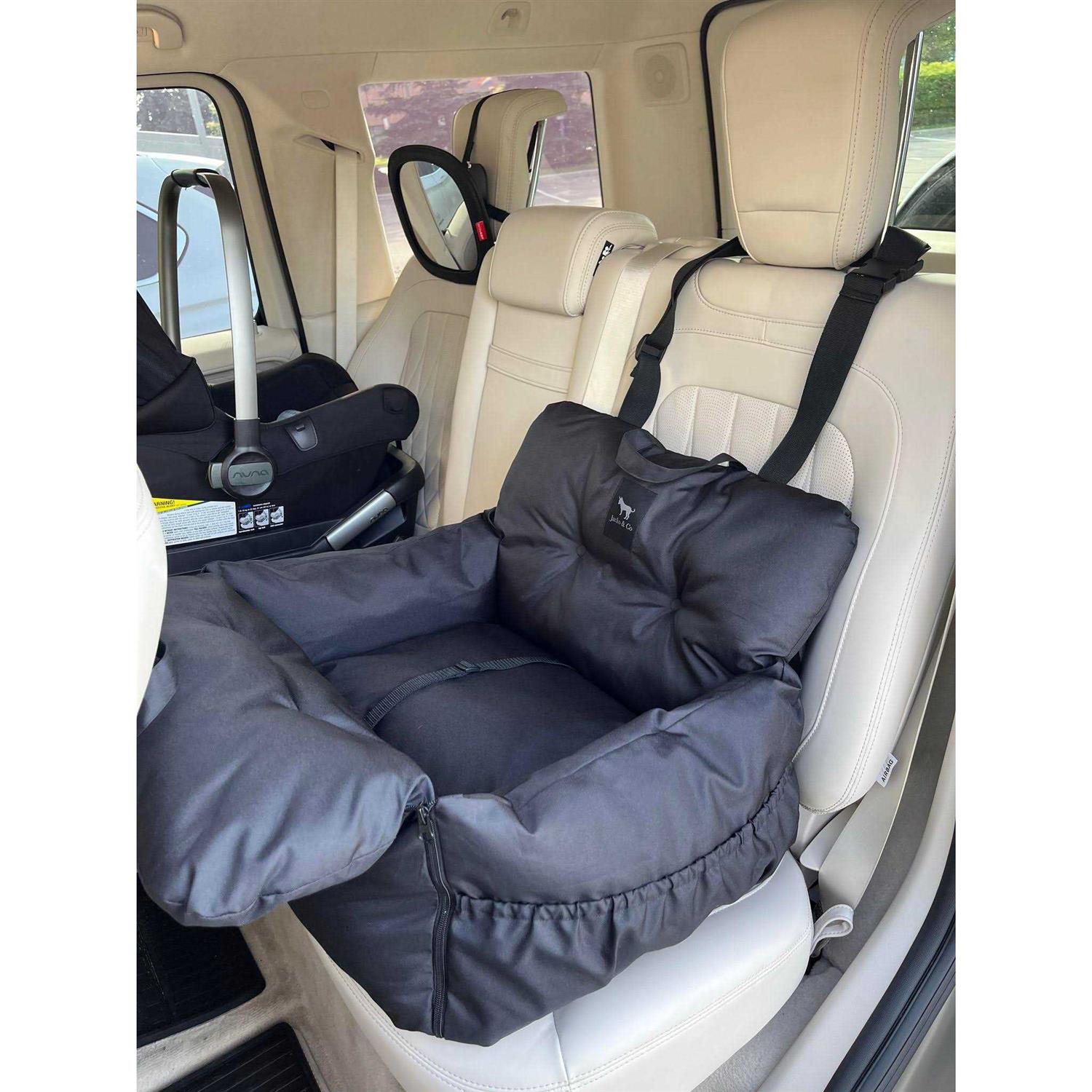 JACKO & CO Premium Dog Car Seat & Booster Seat for Small & Medium Pets Under 35lbs