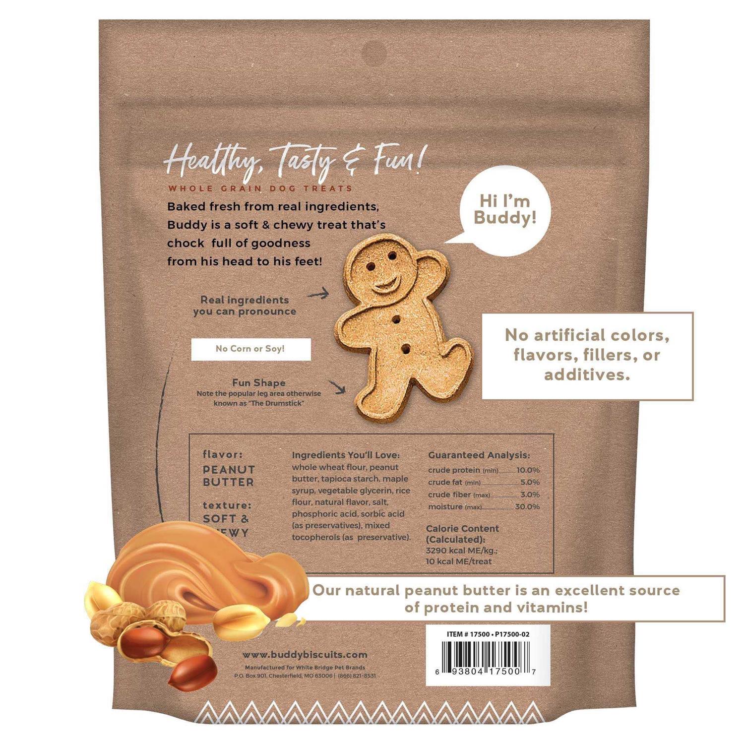 Buddy Biscuits Peanut Butter Soft and Chewy Dog Treats