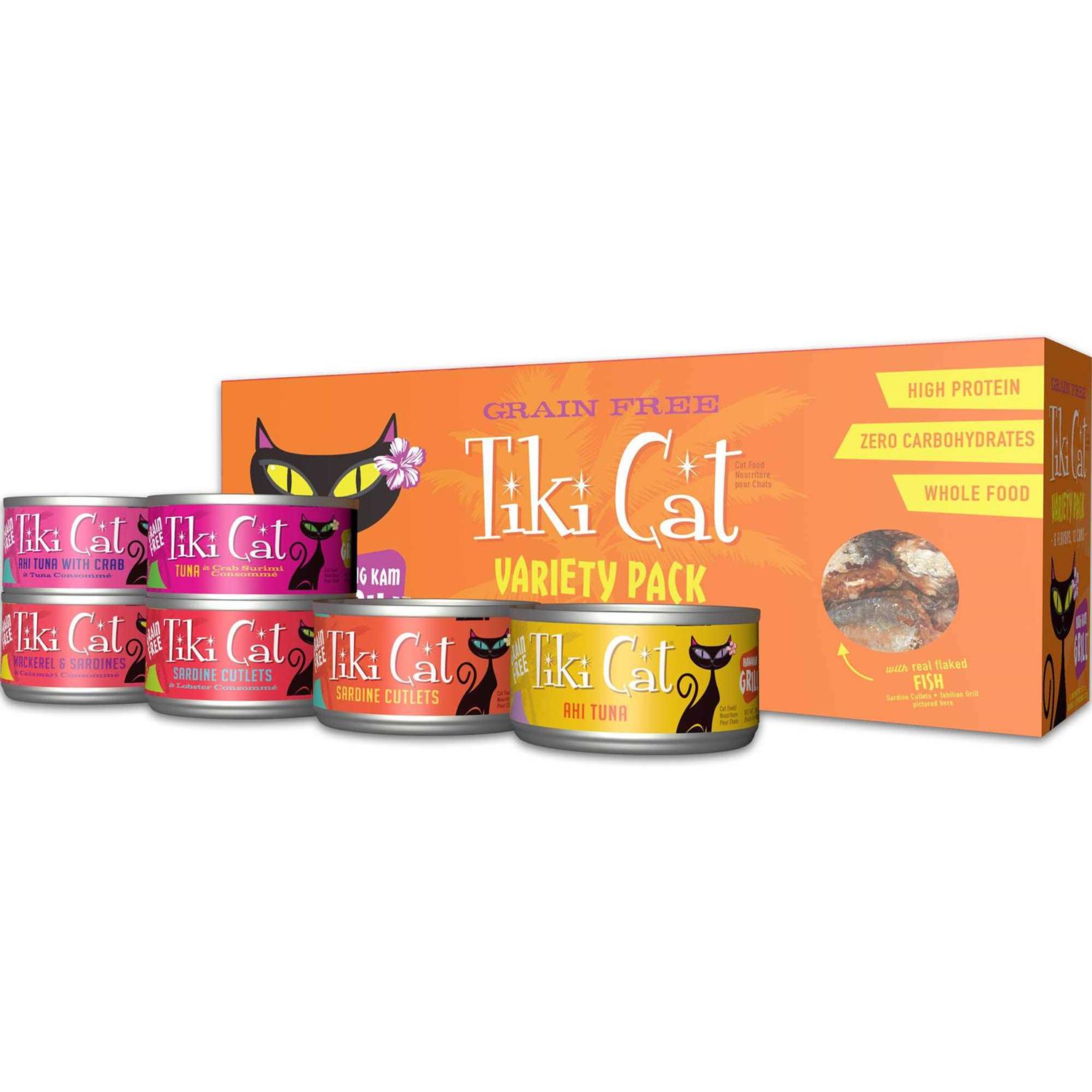 Tiki Cat King Kamehameha Luau Variety Pack Cat Food