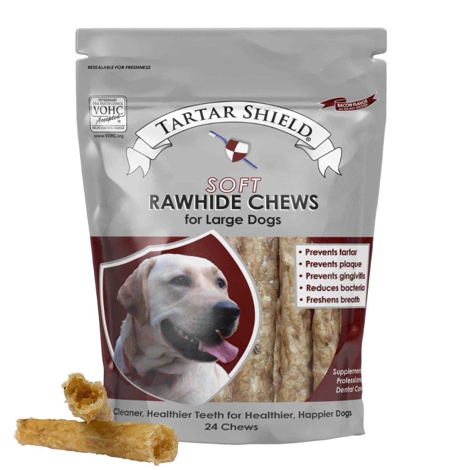 Tartar Shield Soft Rawhide Chews Dogs