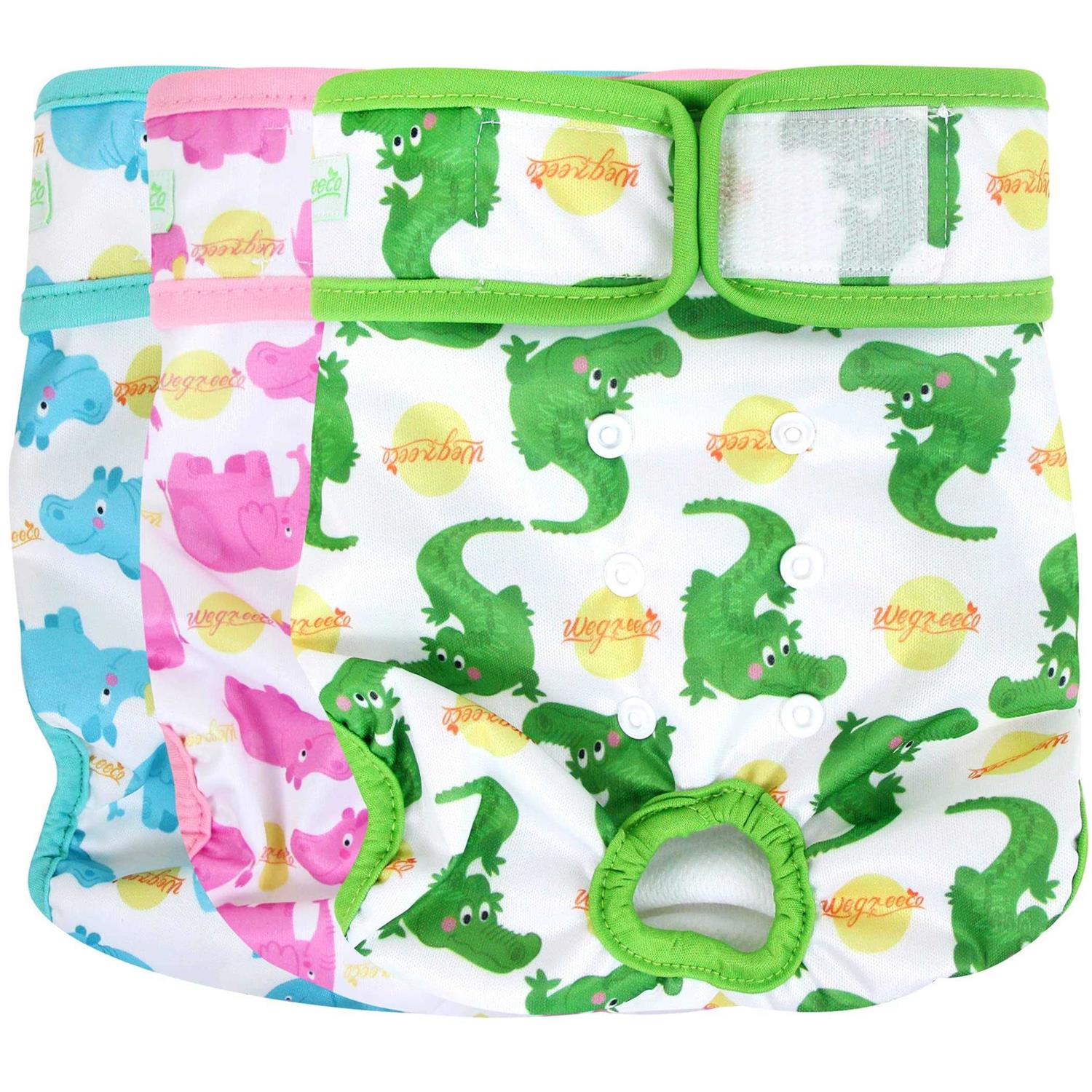Wegreeco Luxury Washable Reusable Dog Diapers Durable Female Dog Diapers