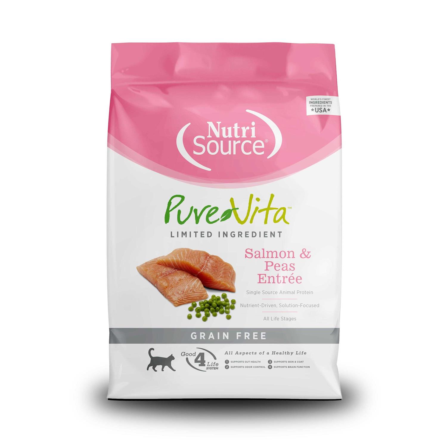 PureVita Grain Free Salmon & Peas Dry Cat Food