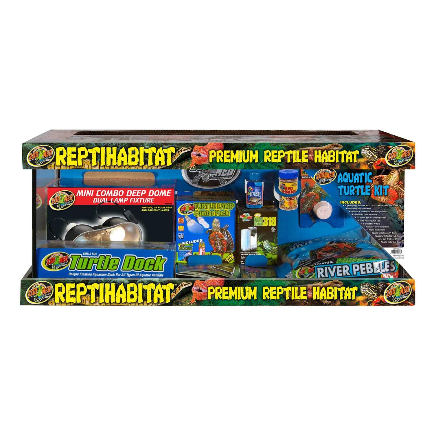 Zoo Med ReptiHabitat Aquatic Turtle Kit
