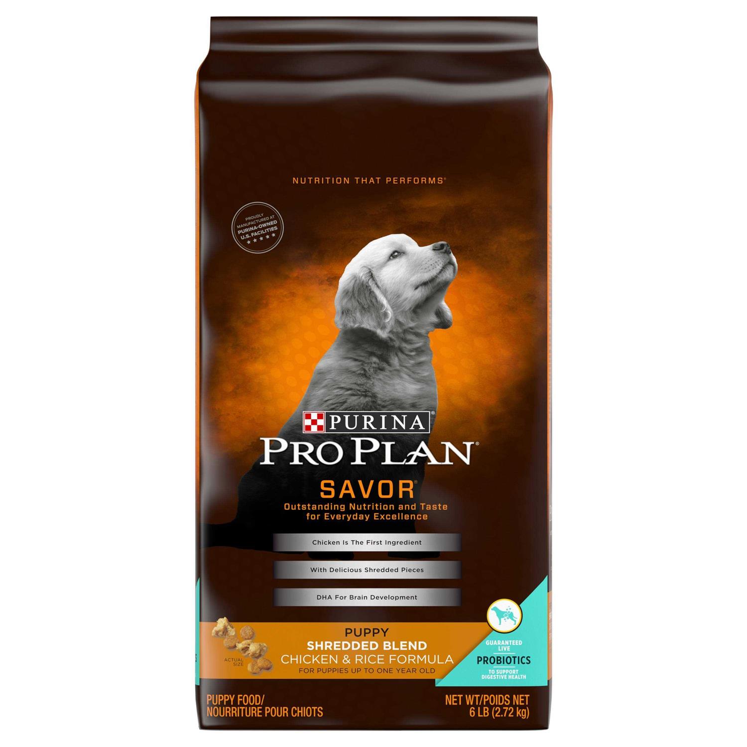 Purina Pro Plan Shredded Chicken & Rice Formula Puppy Dry Dog Food