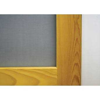 Screen Tight 36 in. x 80 in. Chesapeake Series Reversible Wood Screen Door with Medium Pet Flap