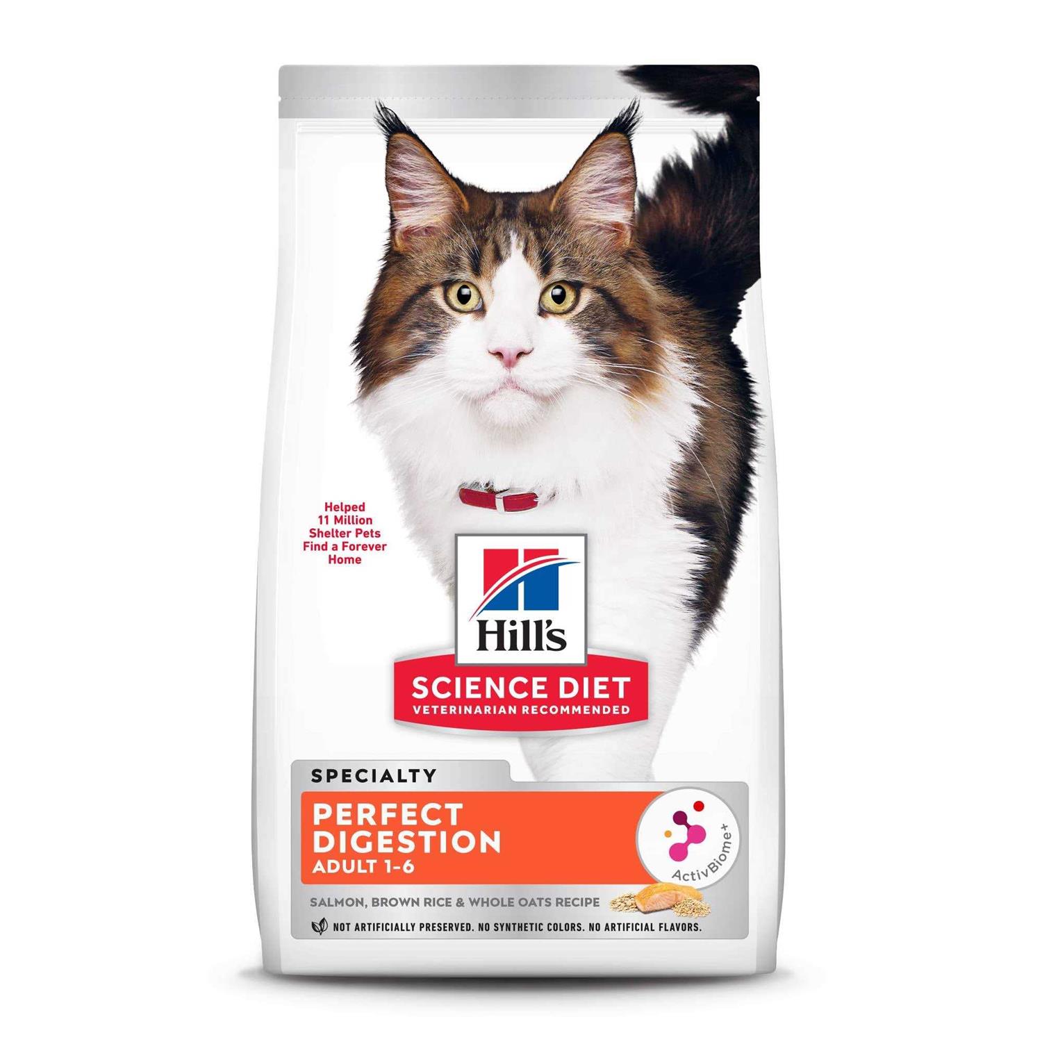 Hill’s Science Diet Adult Cat Dry Food Perfect Digestion Salmon