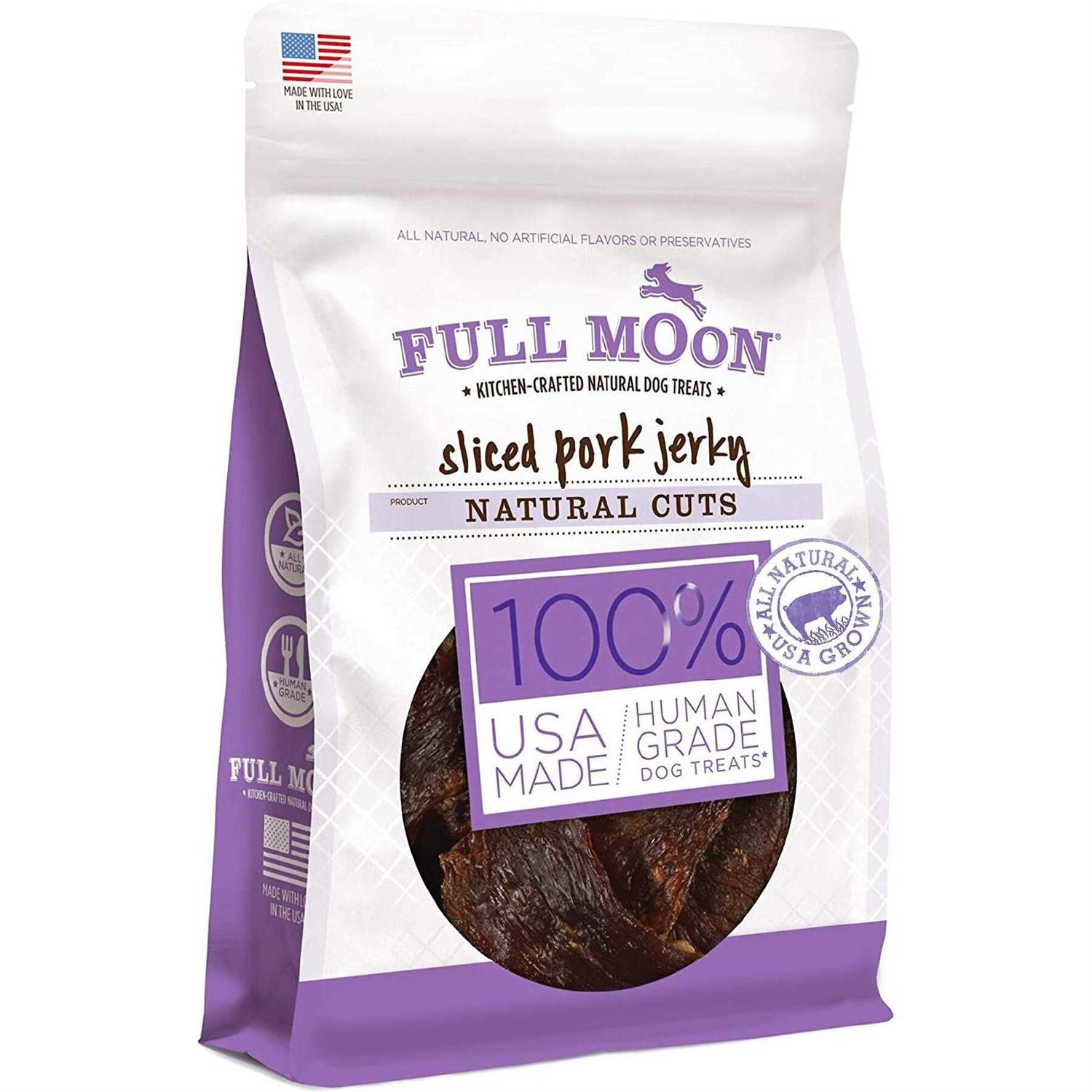 Full Moon Natural Cut Pork Jerky Dog Treats