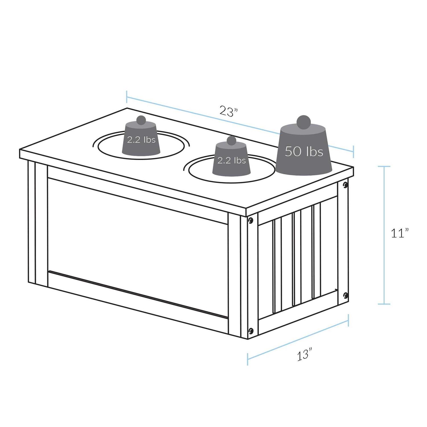 Casual Home Pet Feeder Storage Stand