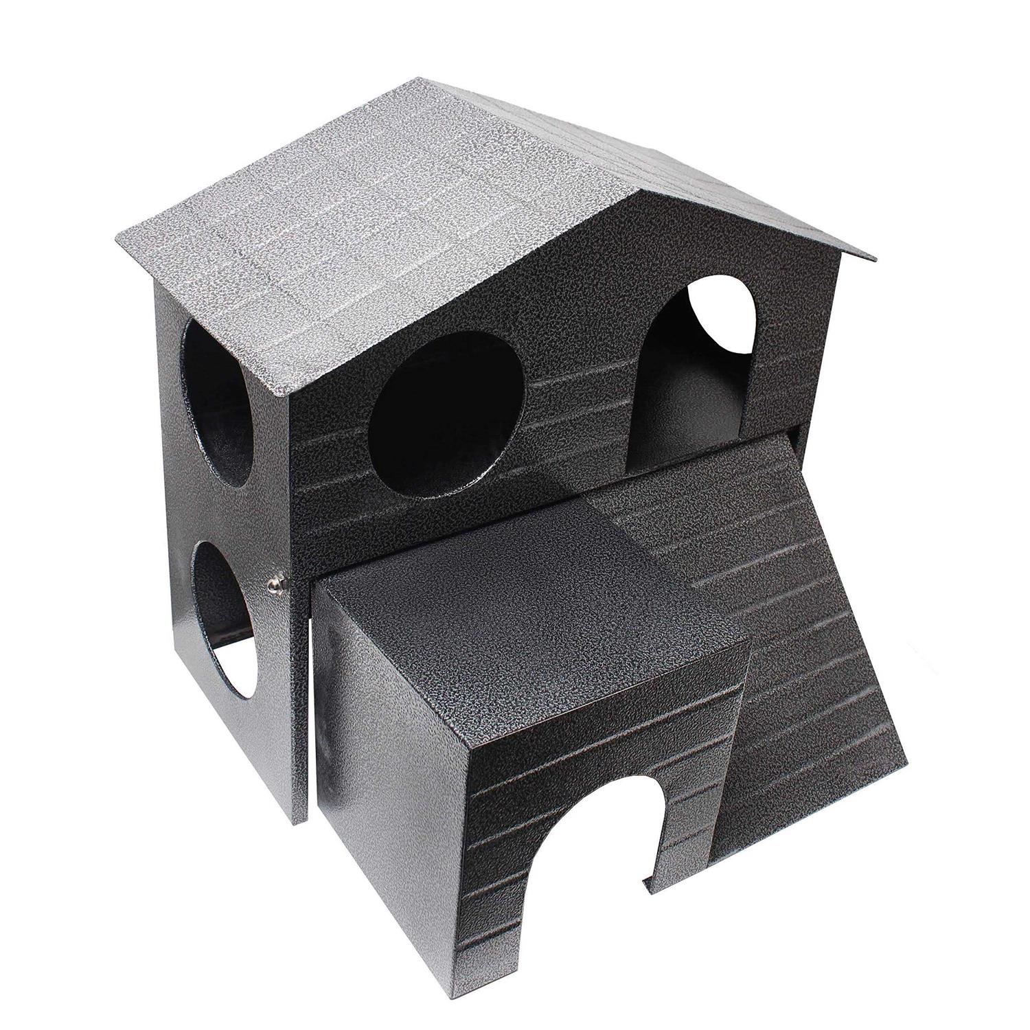 Felix & Fido SafeHaven XL All Metal Small Animal Hideaway Hut. Solid Safe Construction. All Smooth Edges. ChewProof. Foldable Design. Guaranteed