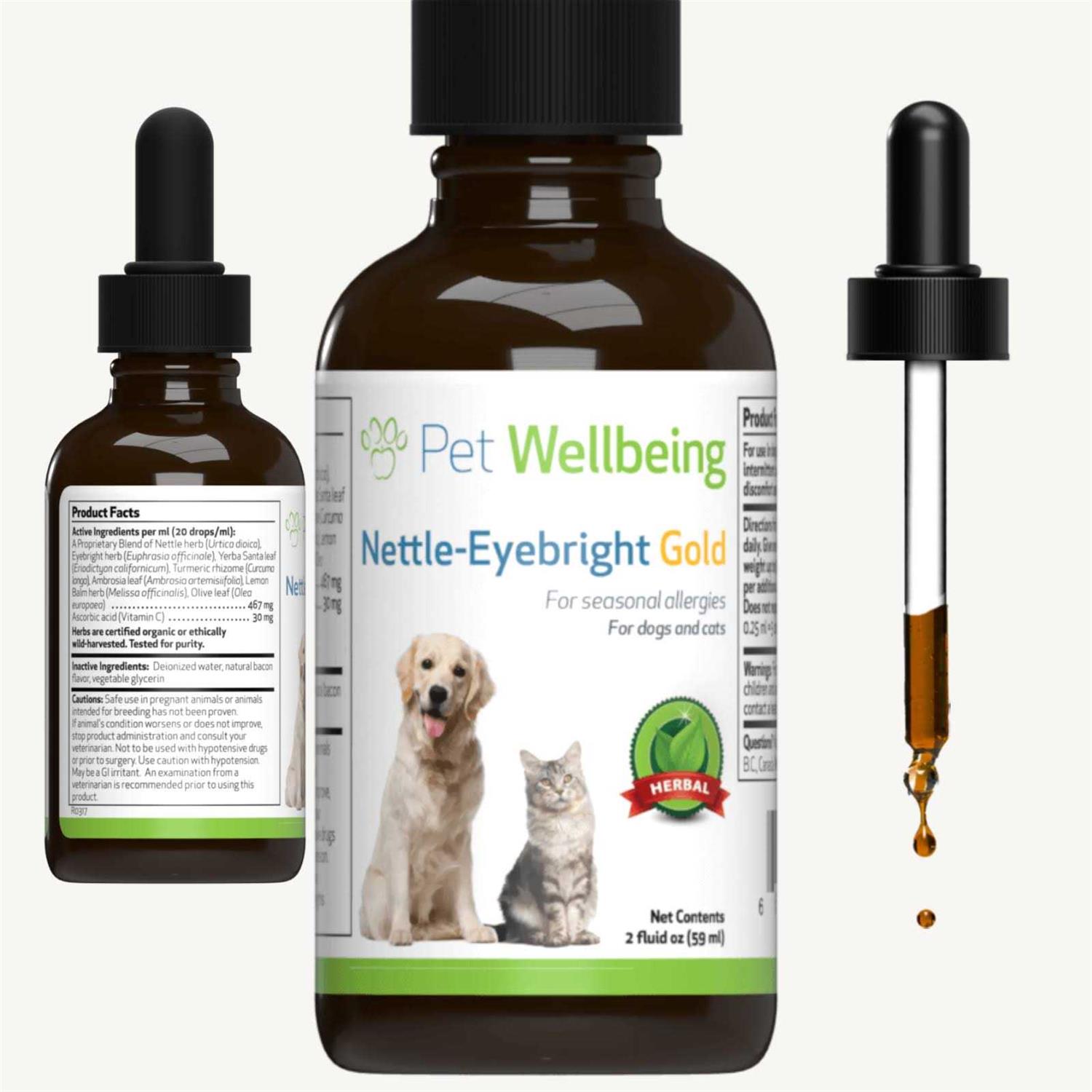 Pet Wellbeing Nettle Eyebright Gold for Dogs