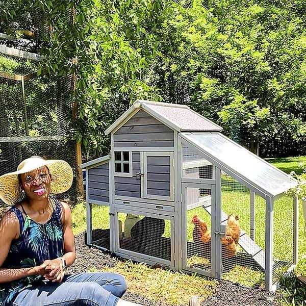 Aivituvin Wooden Chicken Coop 65 in. for 2-3 Hens AIR32