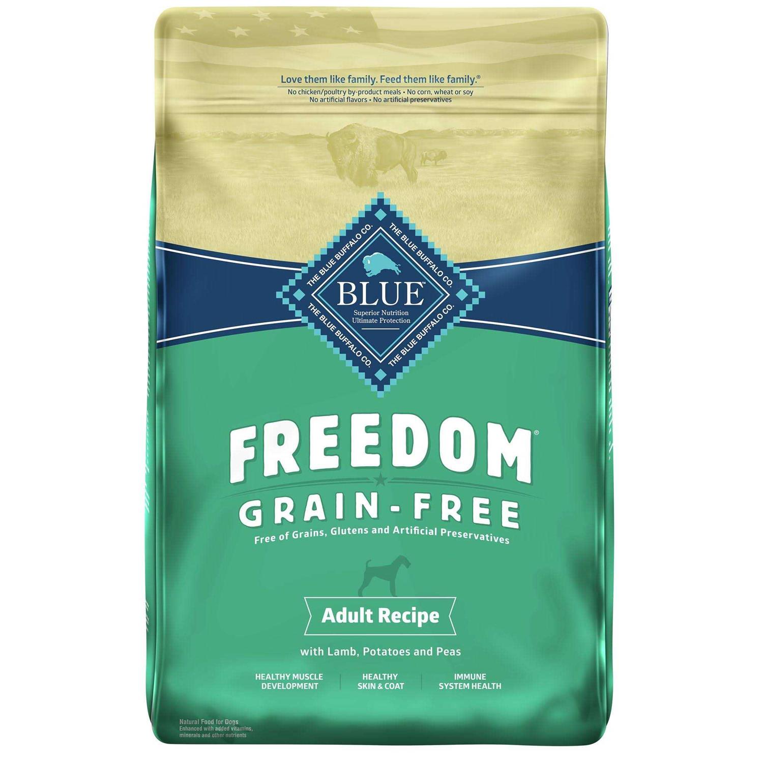 Blue Buffalo Freedom Adult Grain-Free Lamb Recipe Dry Dog Food