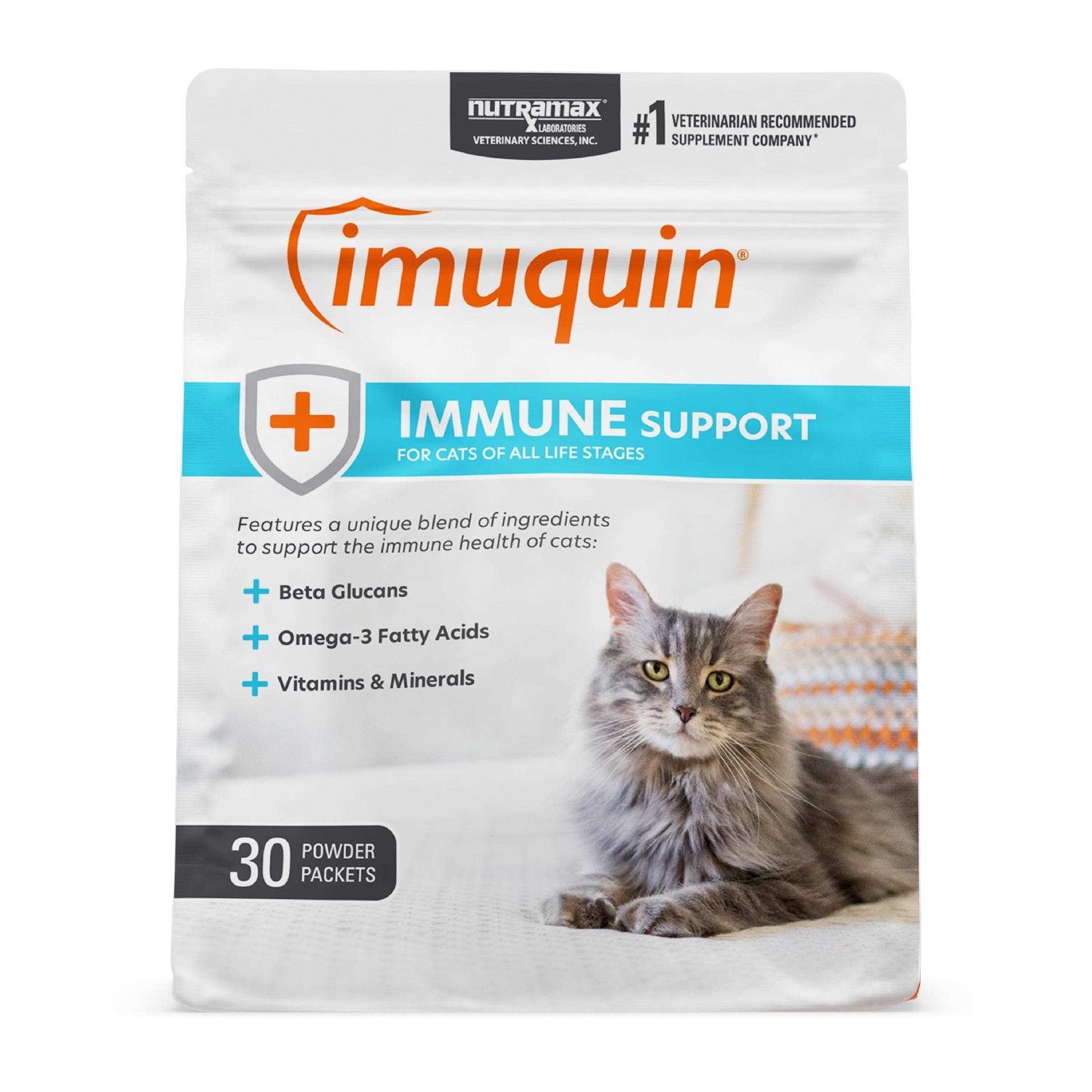 Nutramax Imuquin Immune Health Supplement Powder for Cats