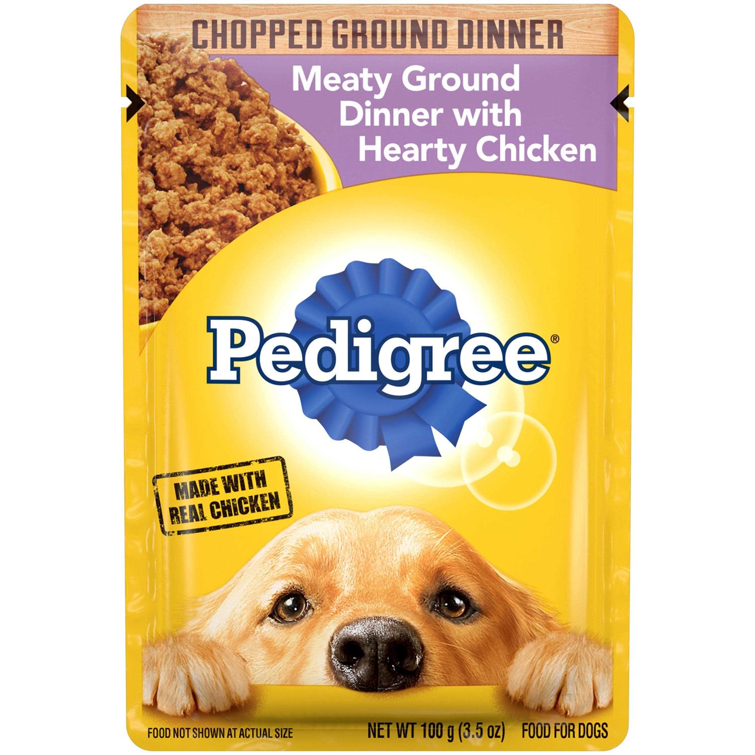 Pedigree Wet Dog Food Chopped Ground Dinner