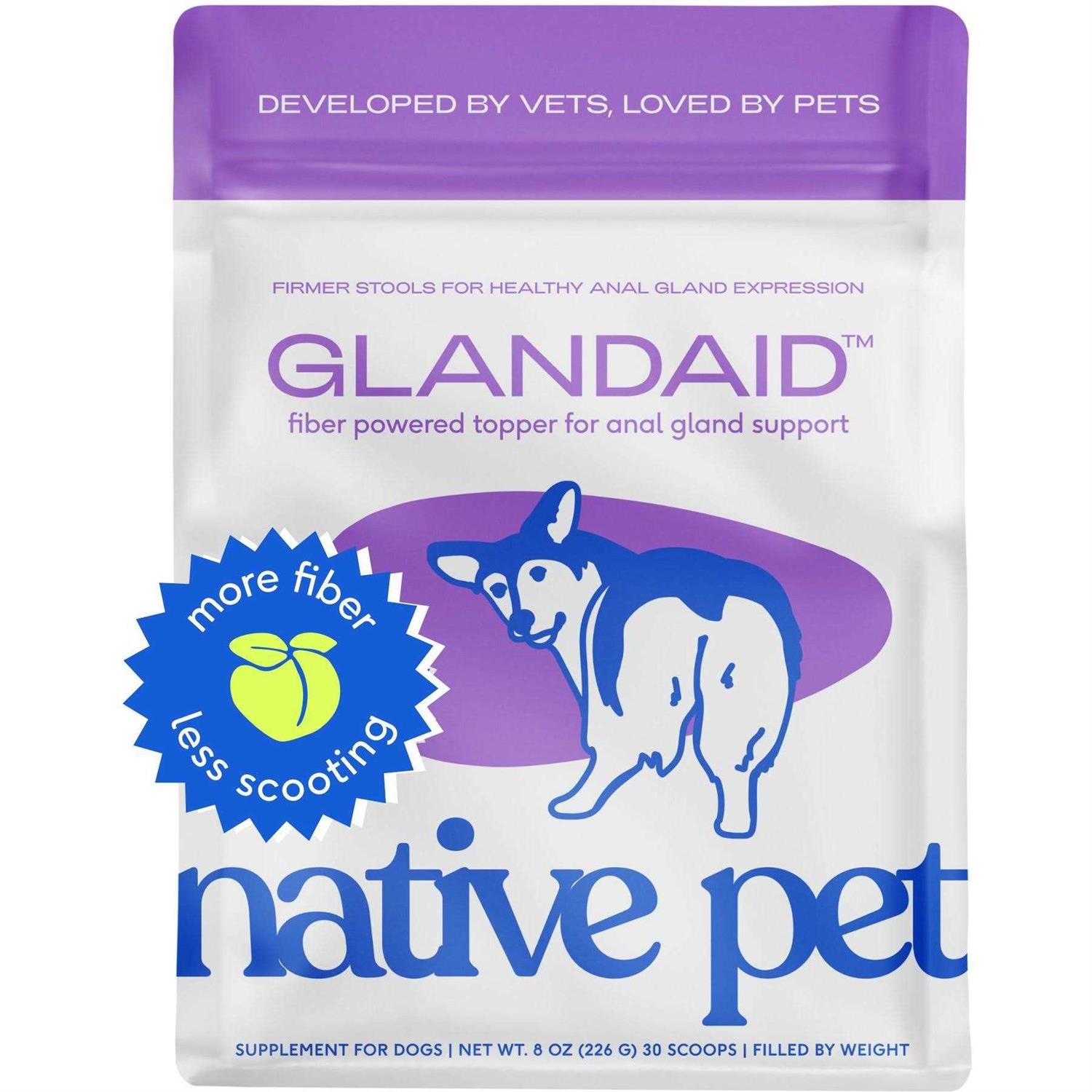 Native Pet GlandAid Anal Gland Supplement for Dogs