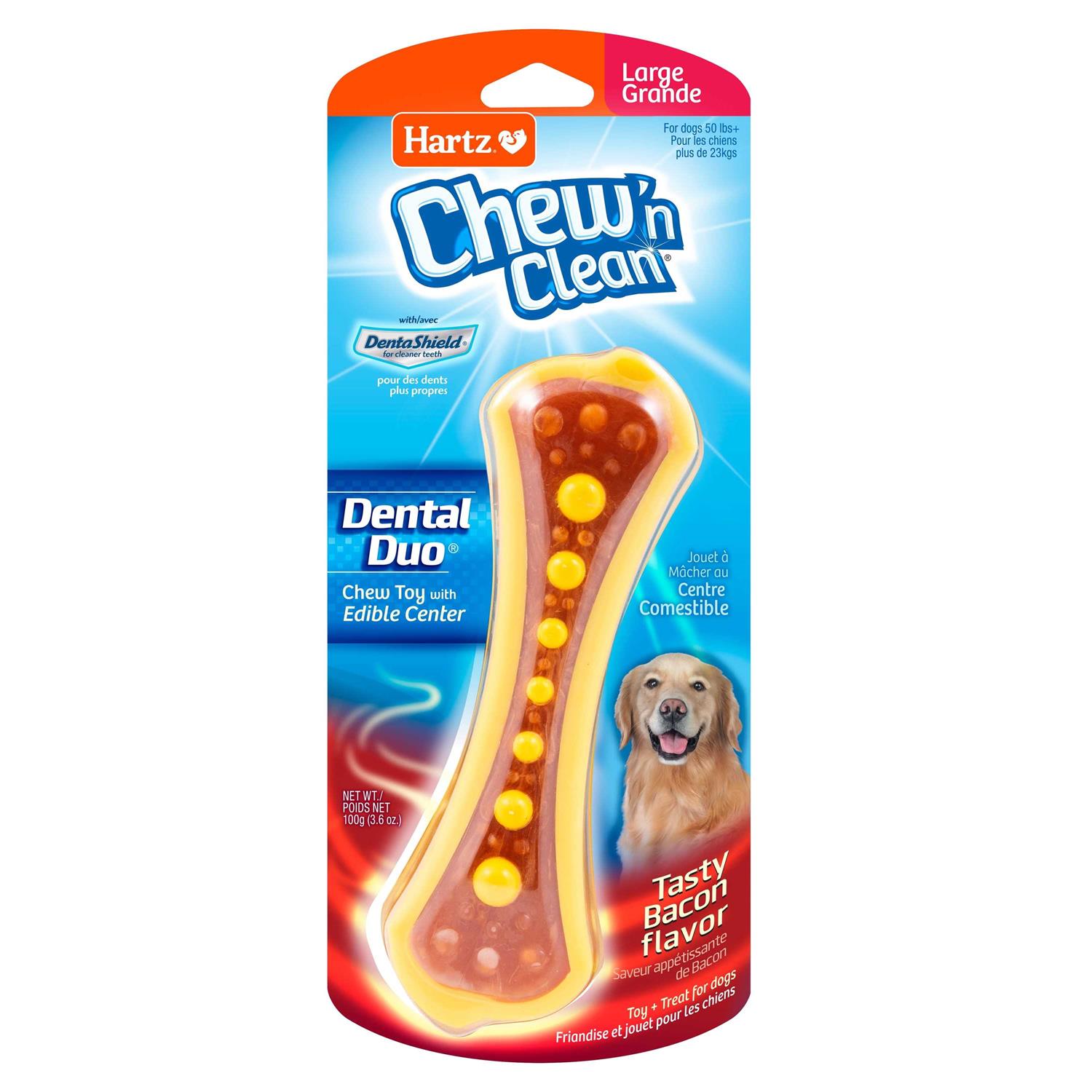 Hartz Chew ‘n Clean Dental Duo Dog Toy