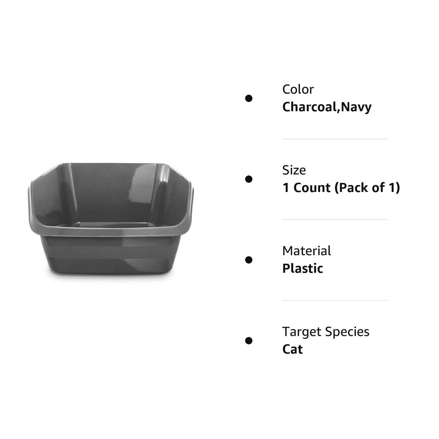 So Phresh Charcoal Shatter Shield High-Back Cat Litter Box