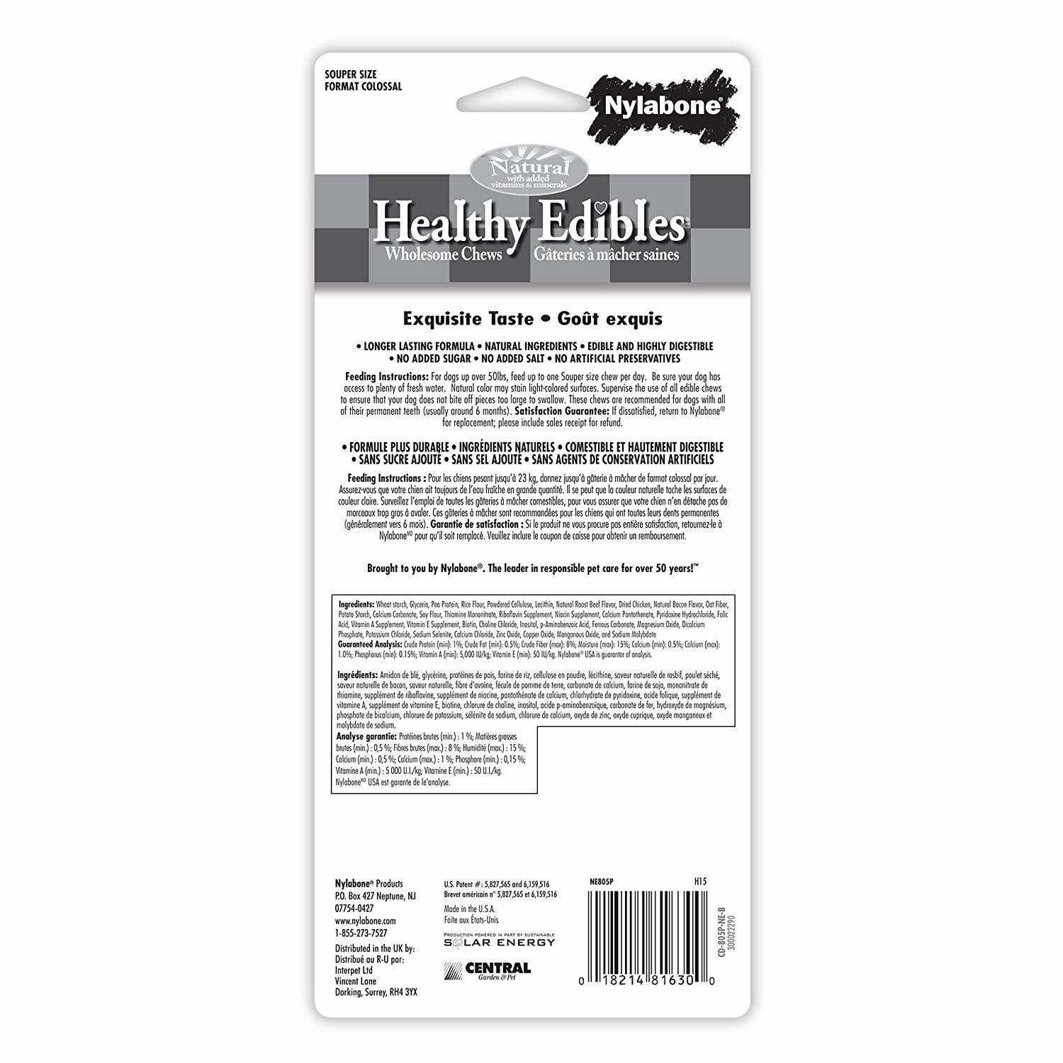 Nylabone Healthy Edibles Dog Bone