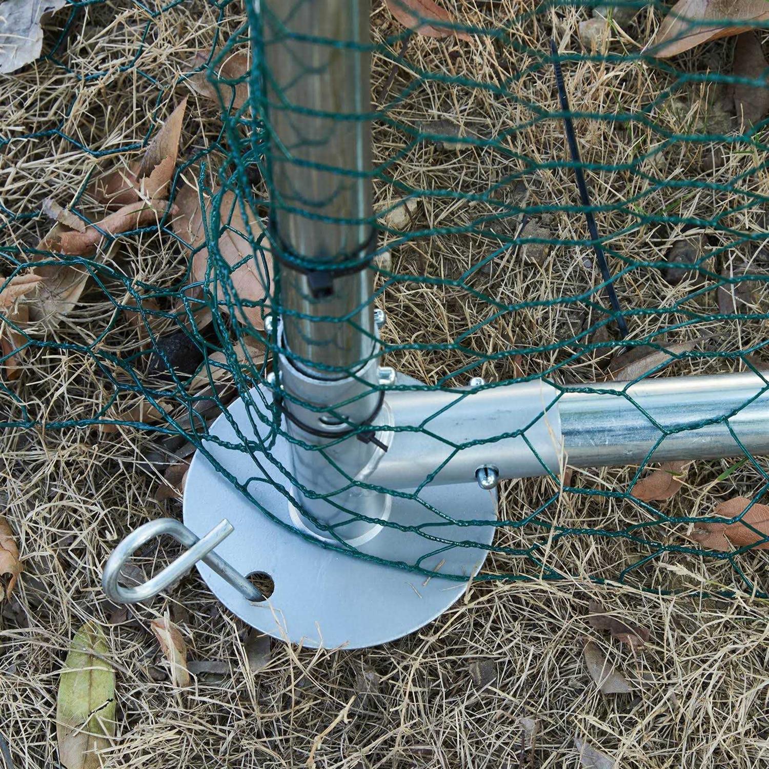 VEVOR Large Metal Chicken Coop with Run Walkin Chicken Coop for Yard with Waterproof Cover