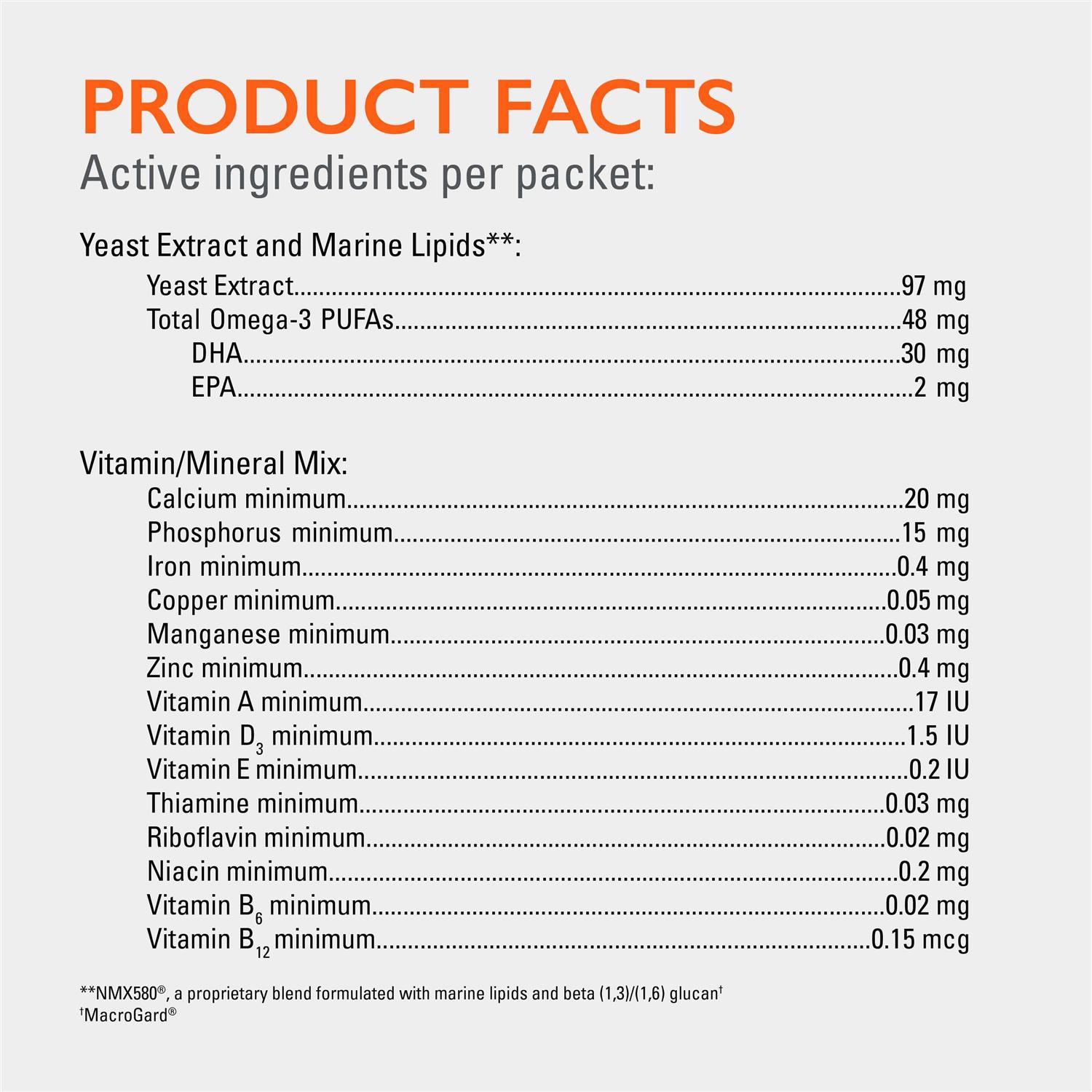 Nutramax Imuquin Immune Health Supplement Powder for Cats