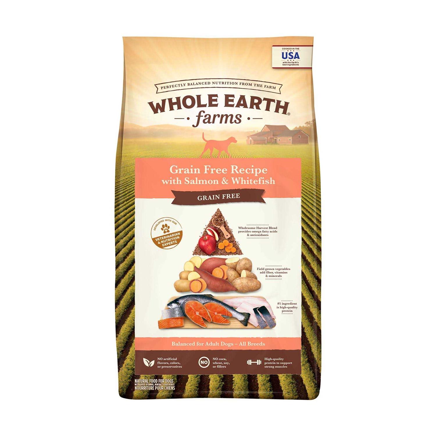 Whole Earth Farms Grain Free Dry Dog Food Salmon & Whitefish Recipe