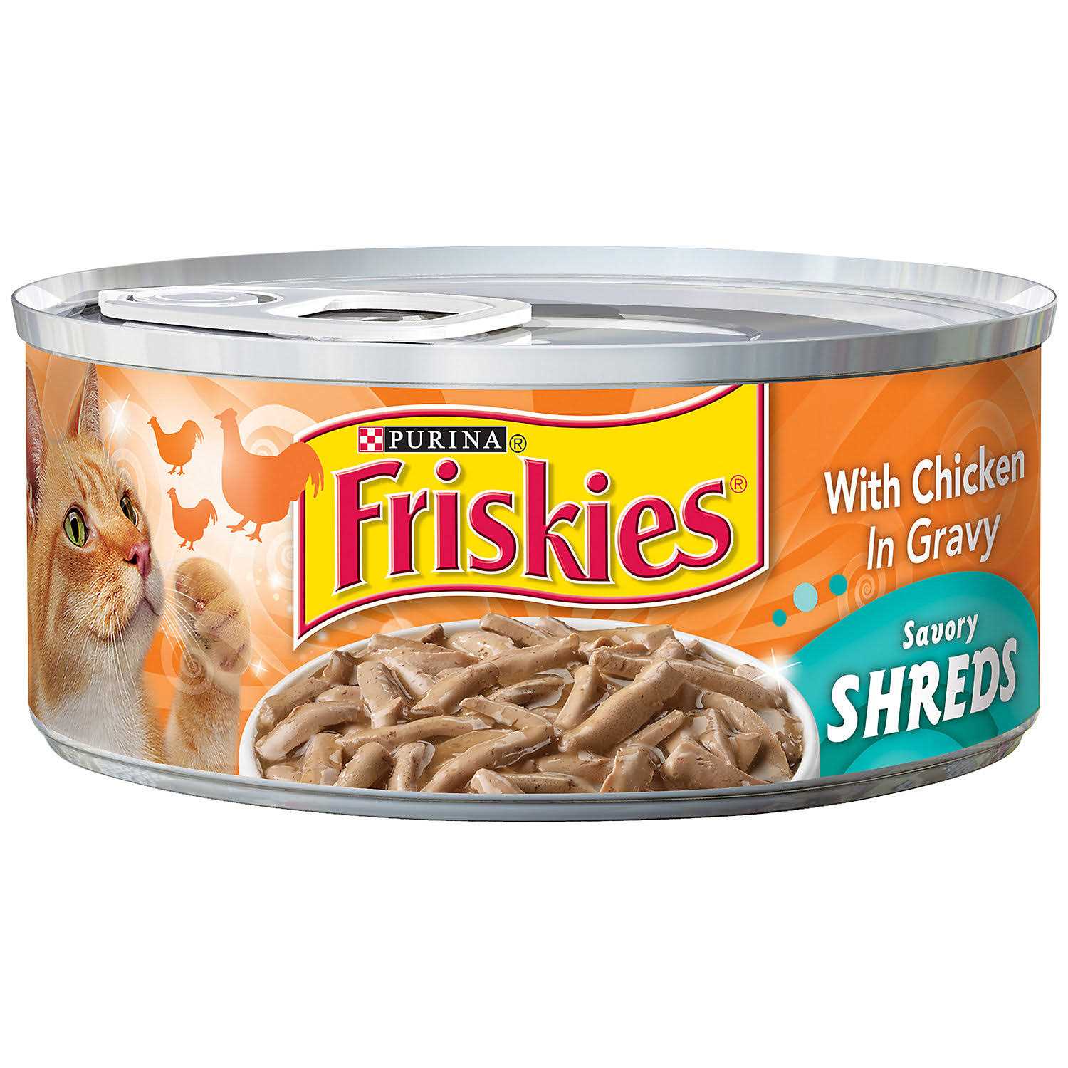 Purina Friskies Chicken in Gravy Savory Shreds Wet Cat Food