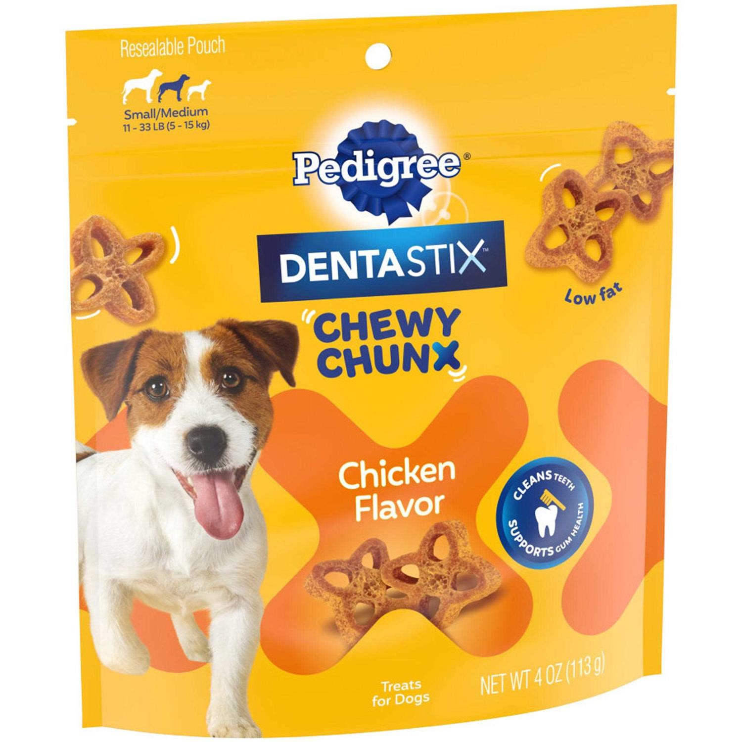 Pedigree Dentastix Chewy Chunx Chicken Flavour 68g
