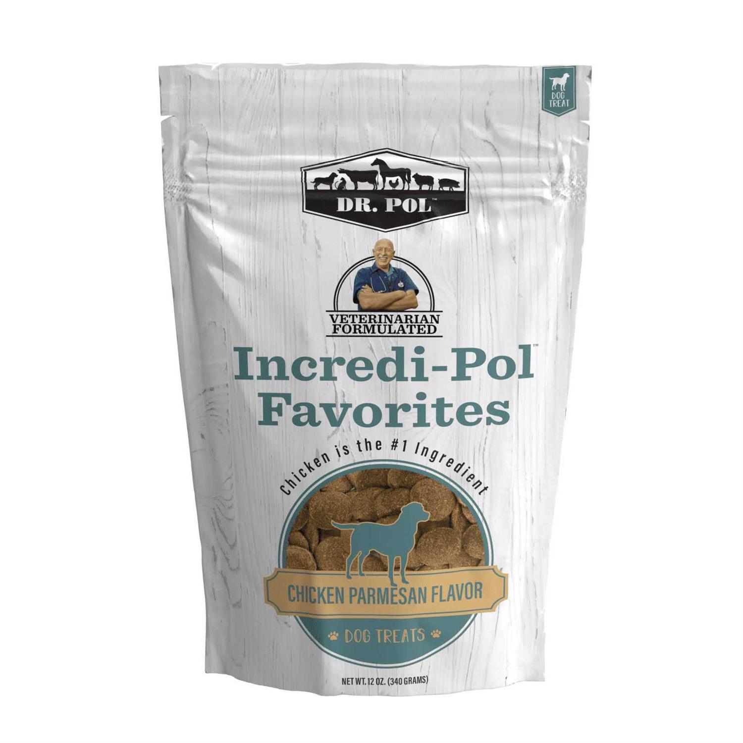 Dr. Pol Incredi-Pol Favorites Parmesan Chicken Flavor Crunchy Dog Treats