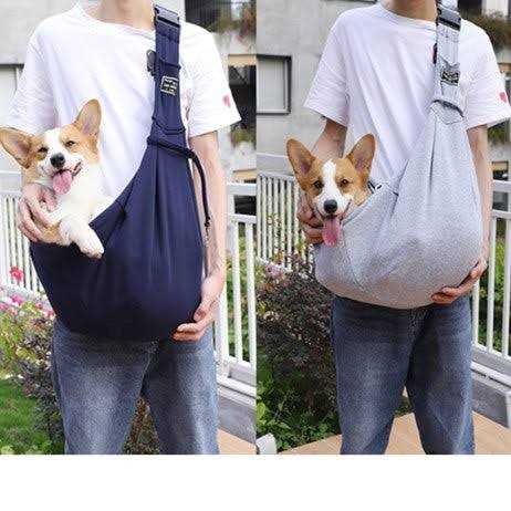 Cuby Dog and Cat Sling Carrier Hands Free Reversible Pet Papoose Bag Soft Pouch and Tote Design Suitable for Puppy
