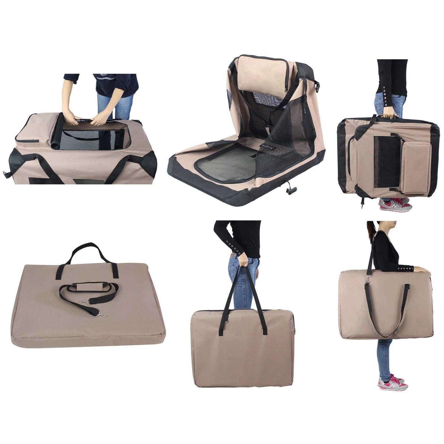 EliteField 3-Door Folding Soft Dog Crate