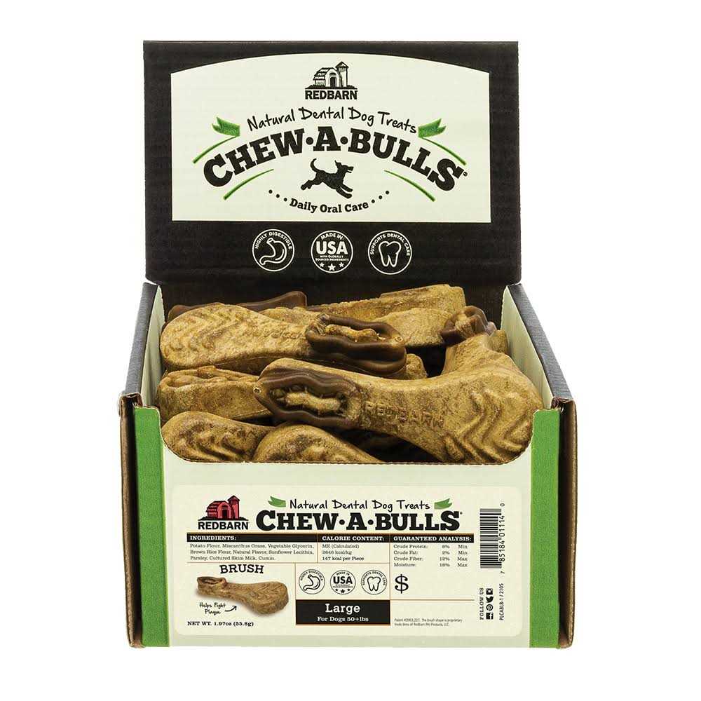 Redbarn Chew-A-Bulls Brush Dental Dog