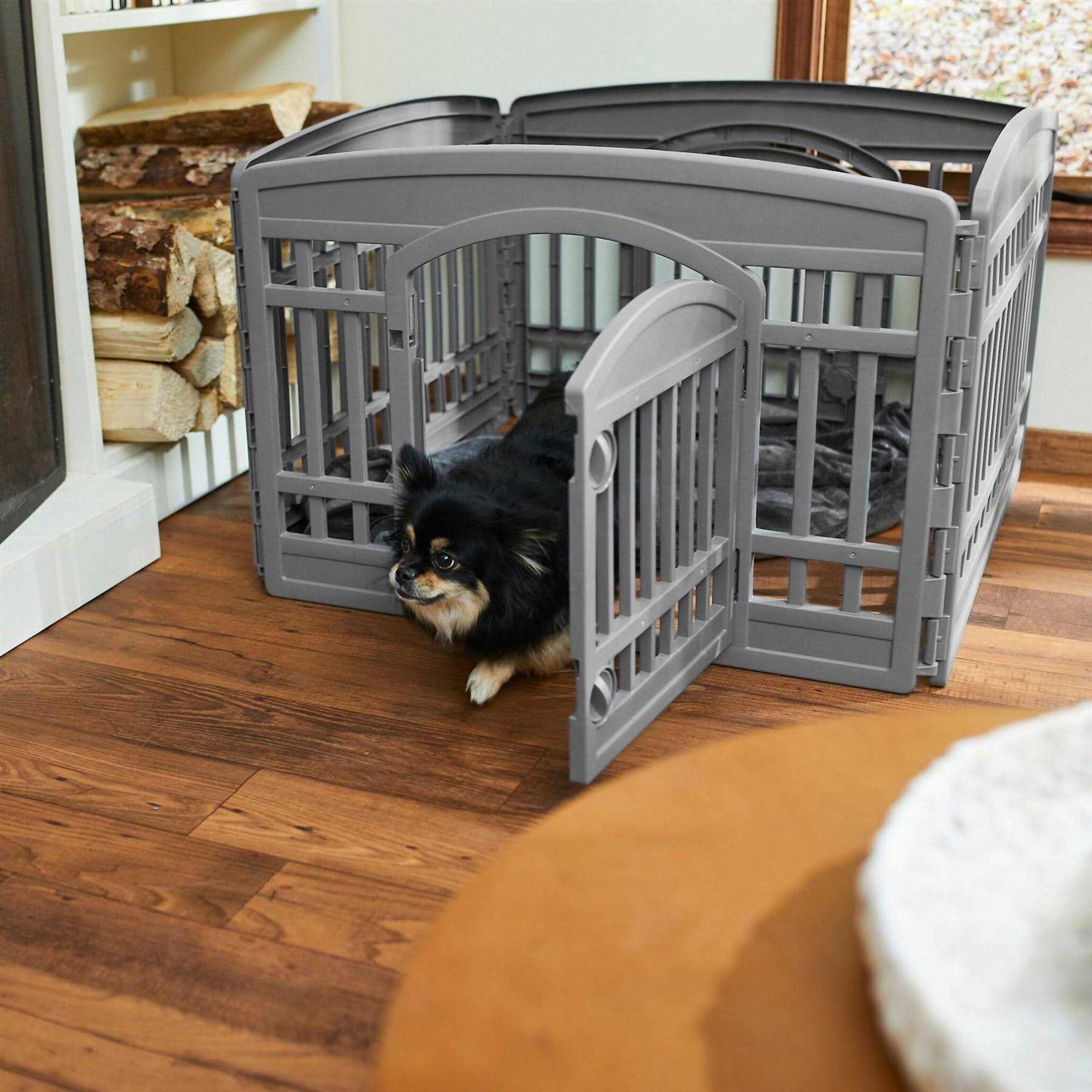 Frisco Plastic Exercise Dog Playpen